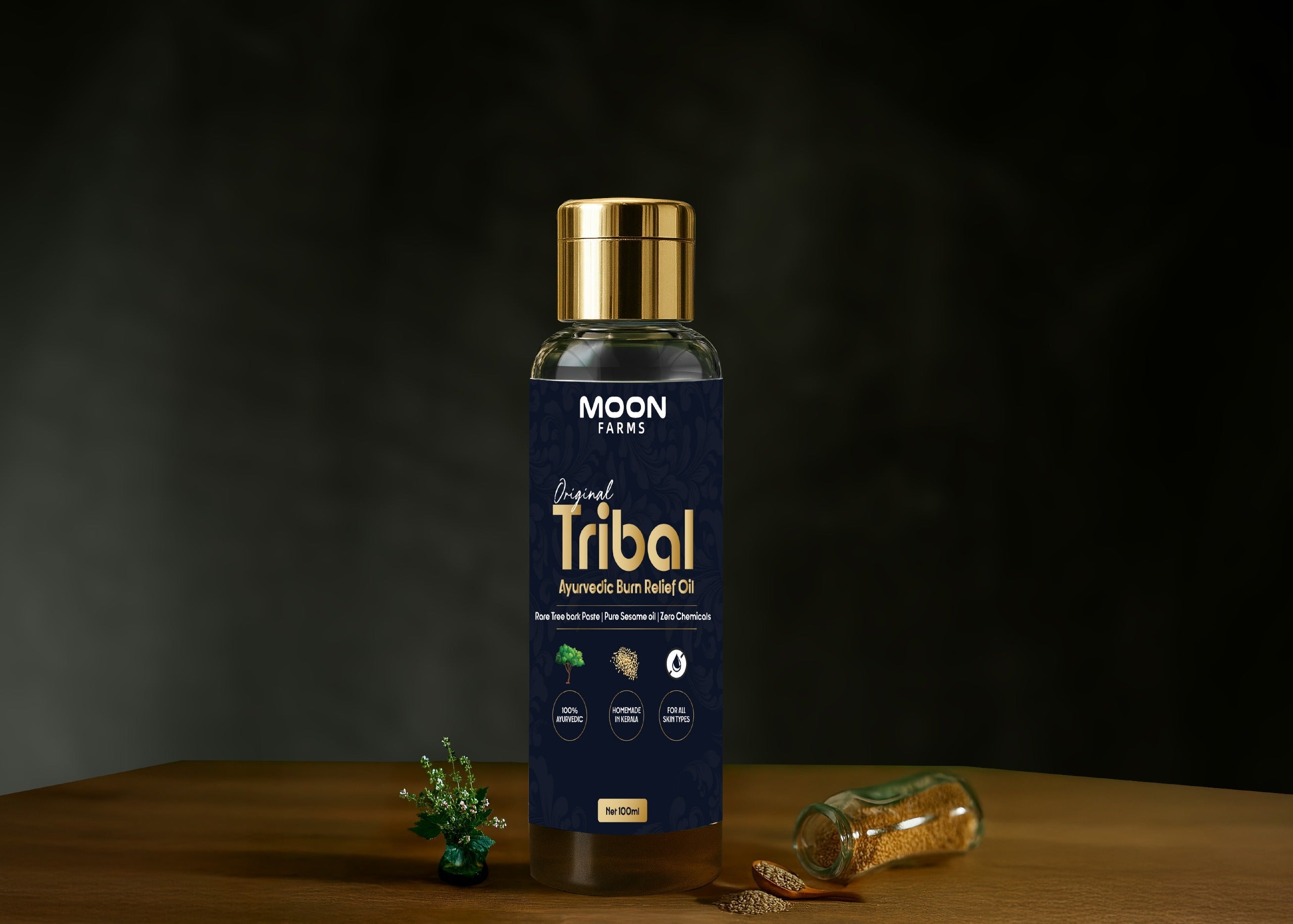 Original Tribal Ayurvedic Burn Relief Oil - 100ml