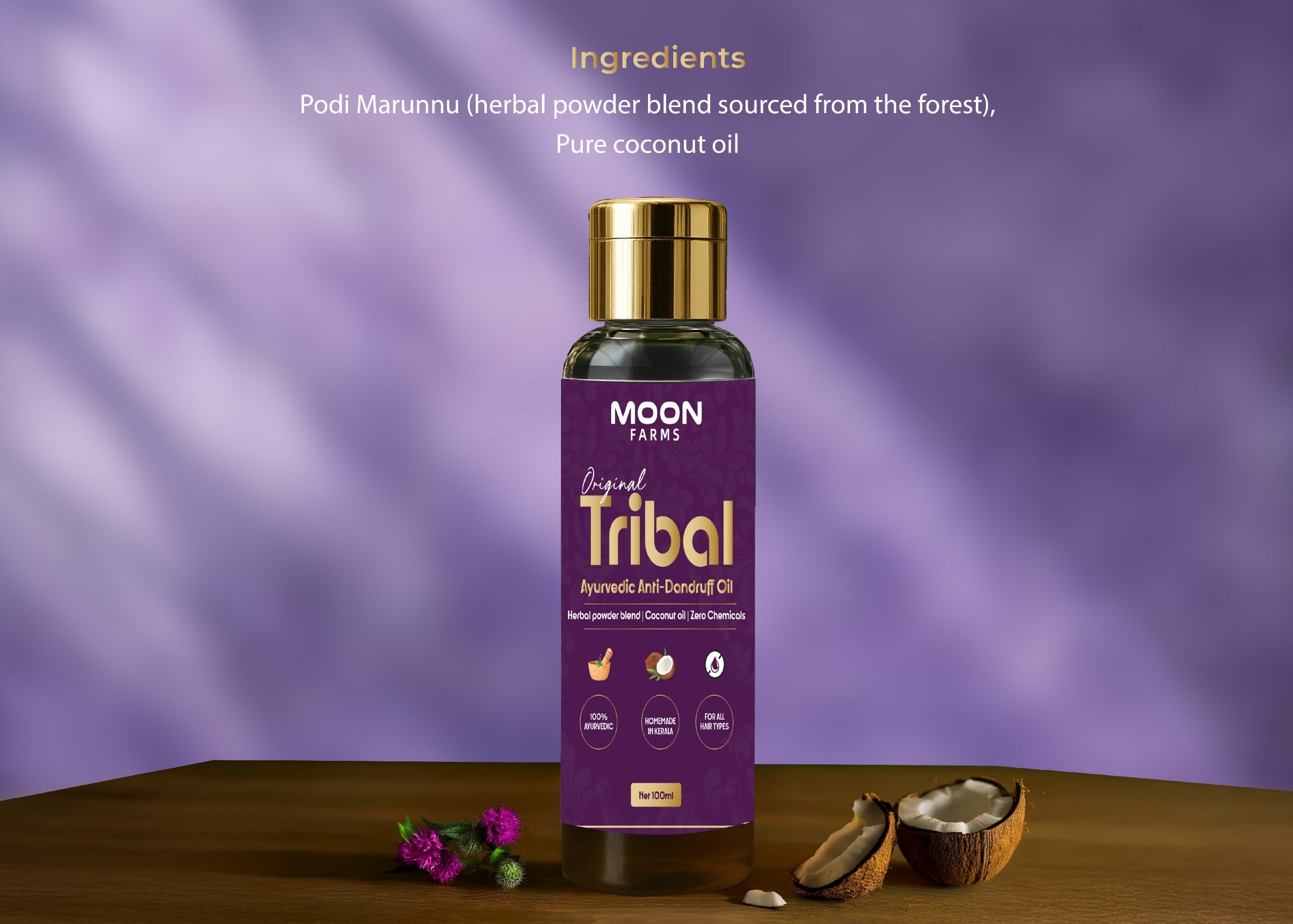 Original Tribal Ayurvedic Anti-Dandruff Oil - 100ml